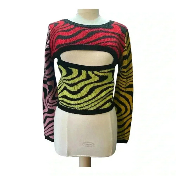 80’s vibes color block sweater - Picture 2 of 6